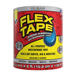 FLEX TAPE TFSCLRR0405 4" X 5' CLEAR