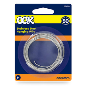OOK 534620 50 LBS 9" DURASTEEL STAINLESS STEEL WIRE