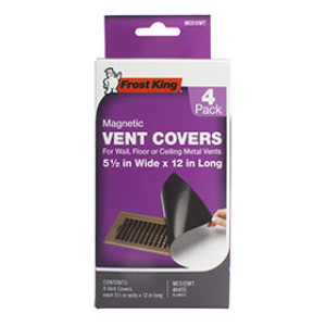 FROST KING  MC512WT 5-1/2" X 12" MAGNETIC VENT COVER 4-PACK