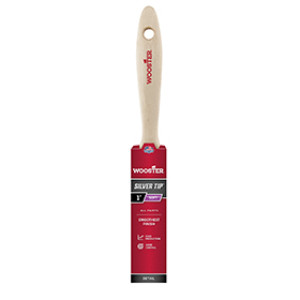 WOOSTER 5222 1" SILVER TIP SOFT CT POLYESTER FLAT BEAVERTAIL PAINT BRUSH