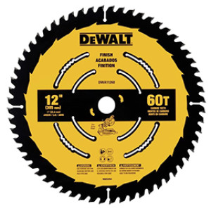 DEWALT DWA11260 12" 60T FINISH SAW BLADE