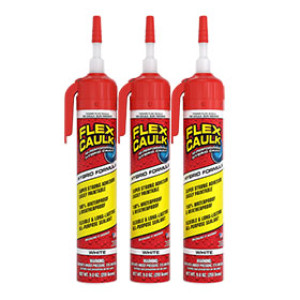 FLEX CAULK CFSWHTR675 9OZ HYBRID WHITE PRESSURIZED CAN