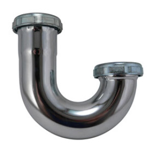 PLUMB PAK PP2CP J BEND 22 GAUGE 1 1/2" X 1 1/2" CHROME PLATED