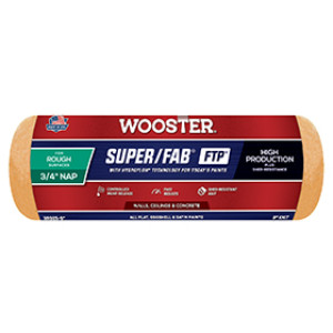 WOOSTER RR925 9" X 3/4" SUPER/FAB FTP SHED-RESISTANT KNIT ROLLER COVER