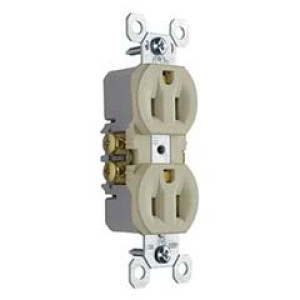 PASS & SEYMOUR  3232IU 15A 125V DUPLEX OUTLET IVORY
