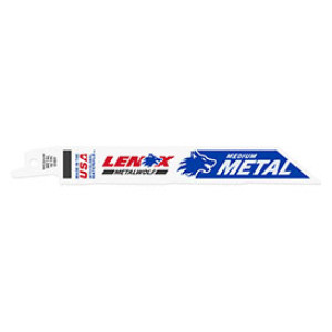 LENOX 20529 B618R 6" X 3/4" 18TPI MEDIUM METAL RECIPROCATING SAW BLADE 25-PACK