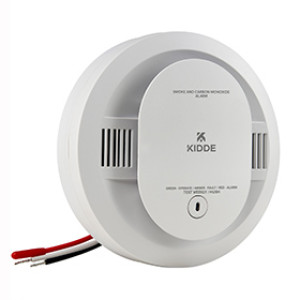 KIDDE DETECT 21031529 HARDWIRED COMBO SMOKE AND CO ALARM WITH AA BATTERY BACKU