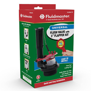 FLUIDMASTER K-540A-015-T5 UNIVERSAL 3" TOILET FLUSH VALVE REPAIR KIT WITH TOOL