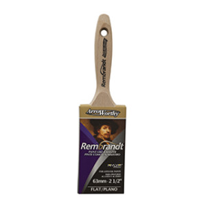 ARROWORTHY 6436-2-1/2 2-1/2" REMBRANDT POLYESTER-FLAT BEAVER-TAIL BRUSH