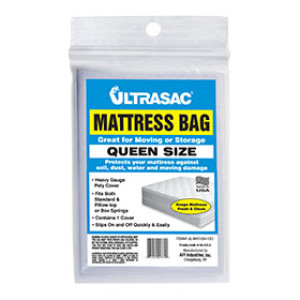 ALUF PLASTICS ULTRASAC UL-MAT-QN-12C HEAVY GAUGE CLEAR QUEEN SIZE MATTRESS BAG