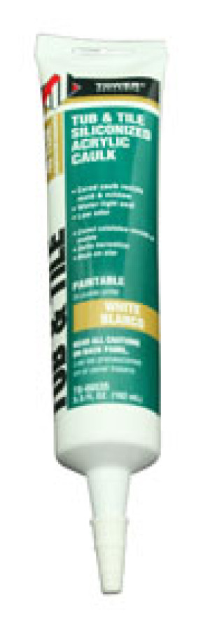 TOWER TS-00535 WHITE TUB & TILE SILICONIZED ACRYLIC CAULK