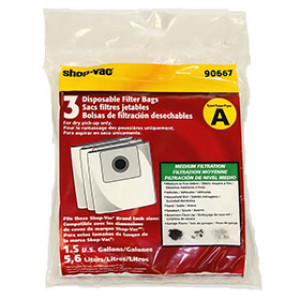 SHOP-VAC USA LLC 9066733 1.0-1.5G COLLECTION FILTER BAG 3-PACK