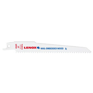 LENOX 20572 656R 6" X 3/4" 6TPI WOOD & NAILS RECIPROCATING SAW BLADE 5-PACK