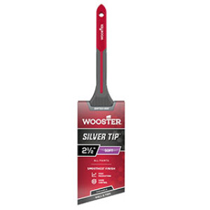 WOOSTER G5224 2-1/2" SILVER TIP SOFT CT POLYESTER THIN ANGLE GRIPTECH MAX SASH