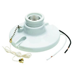 PASS & SEYMOUR  29816C2 660W 250V PORCELAIN PULLCHAIN 2-TERMINAL LAMPHOLDER