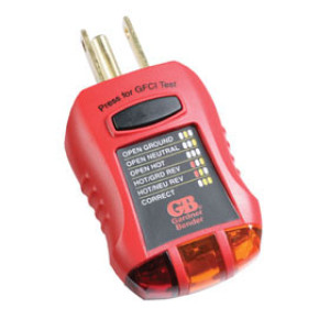 GARDNER BENDER GFI-3501 GFCI GROUND FAULT TESTER - ANALYZER 110-125V AC 1/CLAM