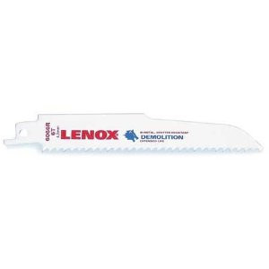 LENOX 20512 6066R 6" X 1" 6TPI WOOD & NAILS DEMO RECIPROCATING SAW BLADE 2-PK