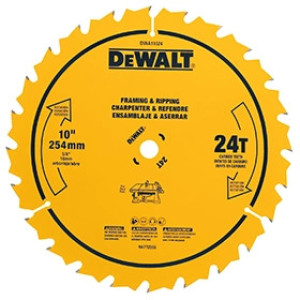 DEWALT DWA11024 10" 24T SAW BLADE GENERAL PURPOSE