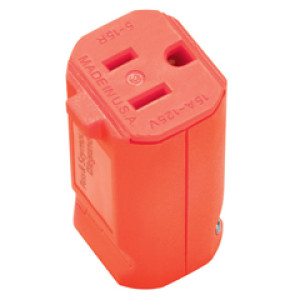 PASS & SEYMOUR  PS5969O 15A/125V 3-WIRE CONNECTOR ORANGE
