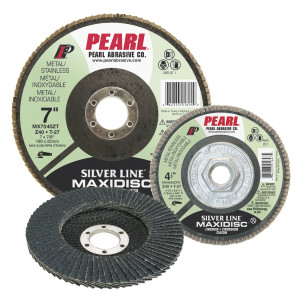 PEARL ABRASIVE MX45120ZTH 4-1/2 X 5/8" 120 GRIT MAXIDISC FLAP DISC 10-PACK