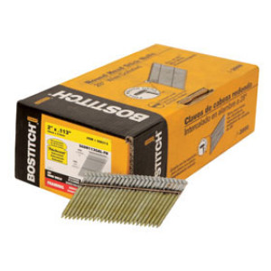 BOSTITCH S6DR113GAL-FH STICK FRAMING NAIL 2" X .113" RING SHANK GALV 2M/BOX
