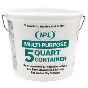 IPL 1123068 NATURAL #55CLR 5 QT MULTI-PURPOSE PAIL W/ REINFORCED RIM