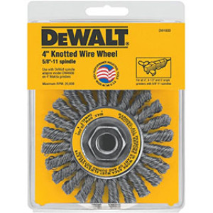 DEWALT DW4930 4" KNOTTED WIRE CUP BRUSH