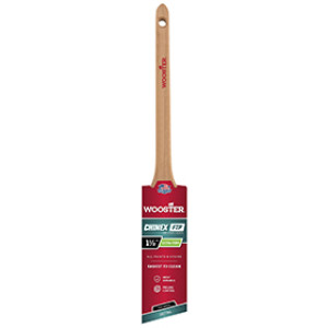 WOOSTER 4424 1-1/2" CHINEX FTP EXTRA-FIRM THIN ANGLE RATTAIL PAINT BRUSH