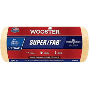 WOOSTER R240 7" X 1/2" SUPER/FAB GOLDEN YELLOW KNIT ROLLER COVER