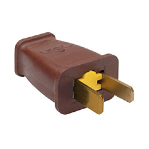 PASS & SEYMOUR  SA540CC10 15A 125V RESIDENTIAL POLARIZED PLUG BROWN