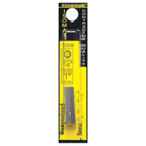 EAZYPOWER 19338 1/4" SECURITY HEX KEY SAE INSERT BIT 1" LONG 1/4" HEX