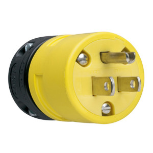 PASS & SEYMOUR  1447 15A 125V 5-15P STRAIGHT BLADE RUBBER PLUG