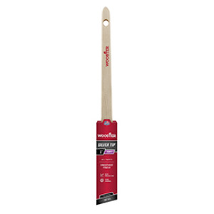 WOOSTER 5224 1" SILVER TIP SOFT CT POLYESTER THIN ANGLE RATTAIL PAINT BRUSH