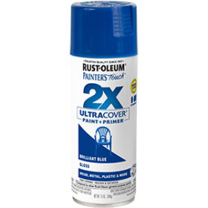 RUST-OLEUM 2X PAINTER'S TOUCH 334027 ULTRA COVER ENAMEL GLOSS BRILLIANT BLUE