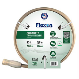 FLEXON FAW5825CN 25' 4-PLY REINFORCED ALL WEATHER BEIGE VINYL COVERED HOSE