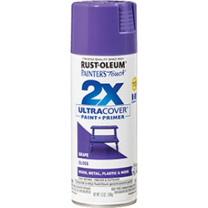 RUST-OLEUM 2X PAINTER'S TOUCH 334033 ULTRA COVER ENAMEL GLOSS GRAPE