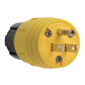 PASS & SEYMOUR  PS14W47CCV3 15A 125V STRAIGHT BLADE WATERTIGHT PLUG