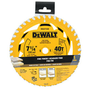 DEWALT DWA271440 7-1/4" 40T SINGLE CIRCULAR SAW BLADE