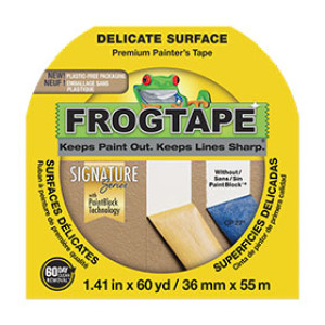 FROG TAPE 243176 36MM X 55M DELICATE SURFACE YELLOW 1-1/2"