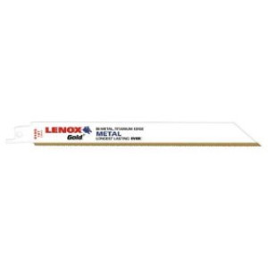 LENOX 21070 818G 8" X 3/4" 18TPI GOLD POWER ARC RECIPROCATING SAW BLADE 5-PK