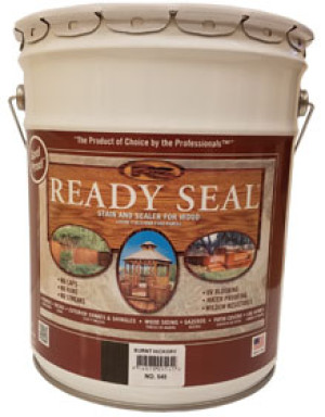 READY SEAL 545 BURNT HICKORY EXTERIOR WOOD STAIN AND SEALER PAIL
