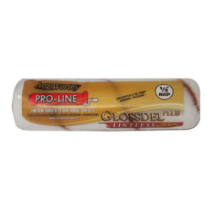 ARROWORTHY 9GLP4 9" X 1/2" GLOSSDEL PLUS WHITE LINTLESS WOVEN ROLLER COVER