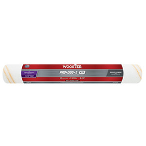 WOOSTER RR665 18" X 3/16" PRO/DOO-Z FTP WHITE/GOLD STRIPES WOVEN ROLLER COVER