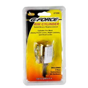 G-FORCE 87200 REPLACEMENT RIM CYLINDER BRASS