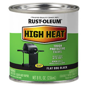 RUST-OLEUM SPECIALTY 7778730 HIGH HEAT BAR-B-QUE FLAT BLACK