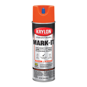 KRYLON K00731008 15 OZ FLUORESCENT RED ORANGE MARK-IT S/B INVERTED MARKING PNT