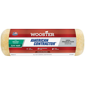 WOOSTER R564 9" X 3/4" AMERICAN CONTRACTOR SHED-RESISTANT KNIT ROLLER COVER
