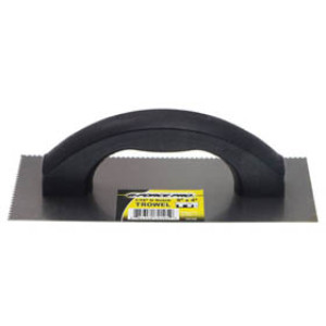 G-FORCE 70105 1/16" U-NOTCHED TROWEL 9" X 4" PLASTIC HANDLE