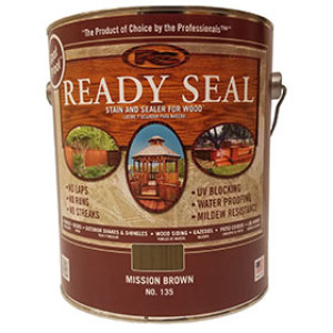 READY SEAL 370026 MISSION BROWN EXTERIOR WOOD STAIN AND SEALER