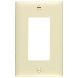 PASS & SEYMOUR  TP26ICC100 1-GANG WALL PLATE DECOR IVORY